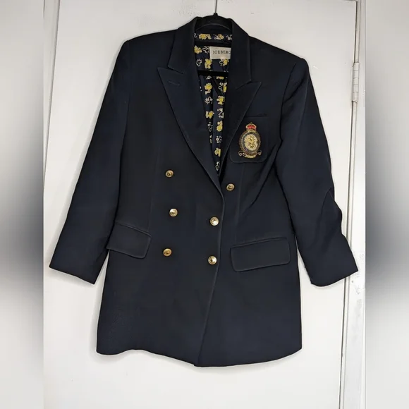 Iceberg Italian PEANUTS Rare Vintage WOODSTOCK Blazer Jacket - Picture 2 of 6